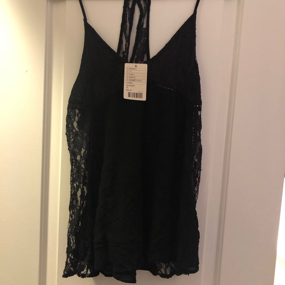 NWT Kimchi Blue Black Lace Top